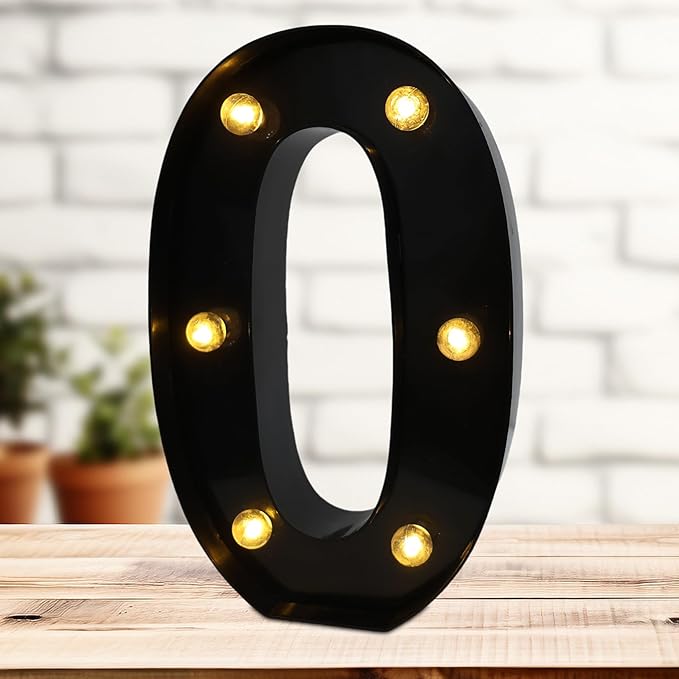LED Marquee Numbers, 8.58 Inch Led Light Up Numbers by DyingSwan