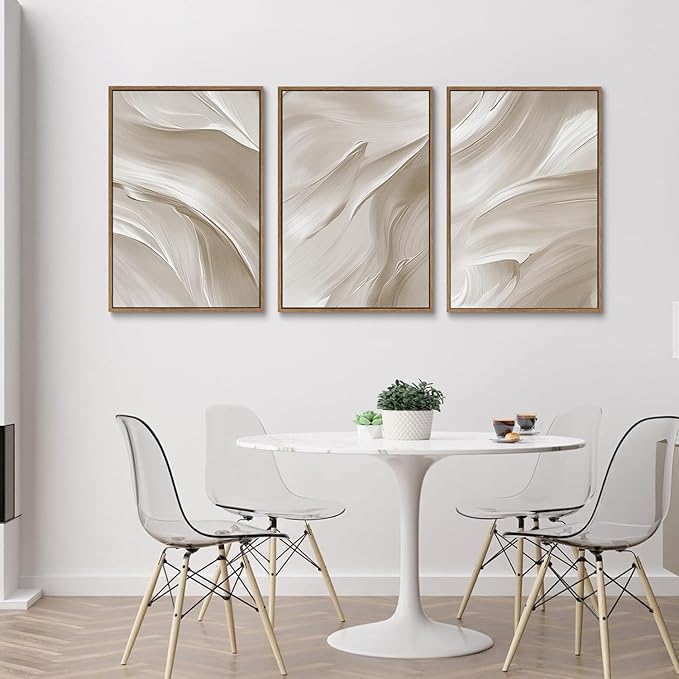 myusuar 3 Piece Large Abstract Framed Wall Art - Image 3