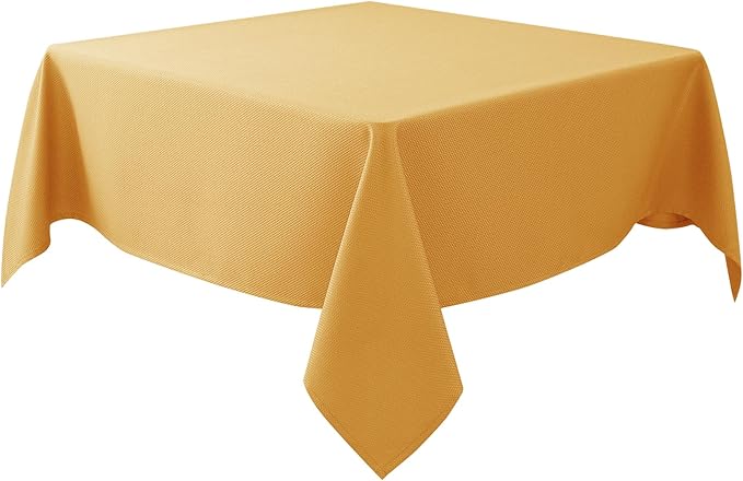 Biscaynebay Fall Tablecloth Textured Fabric Square Tablecloths 54x54'' by Biscaynebay