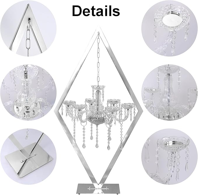 European Wedding Romantic Candlestick 45 "Table top Candlestick Metal - Image 8