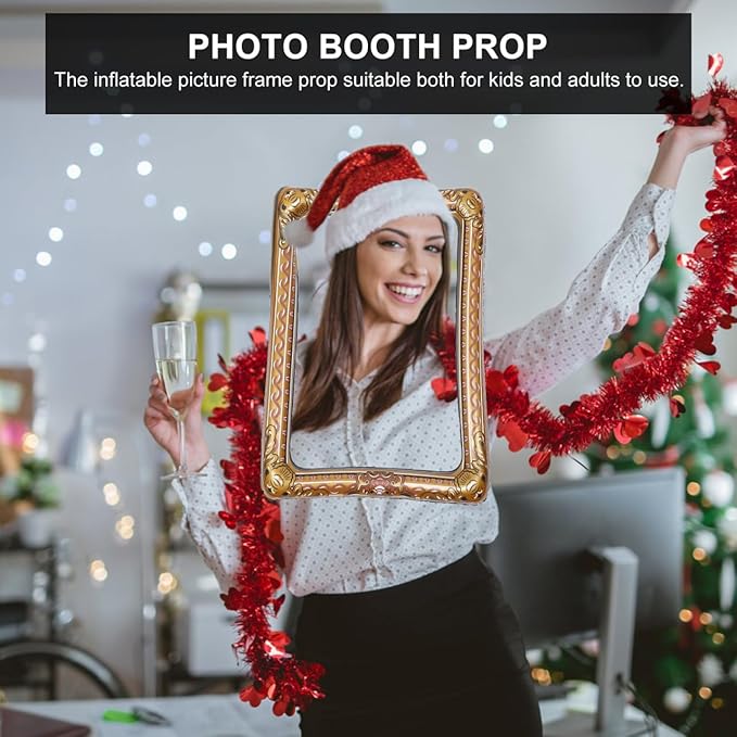 TENDYCOCO 1Pc Inflatable Frame Beautiful Selfie Picture Frame Chic Photo Booth - Image 9