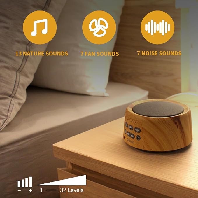 DOUNI White Noise Machine with 27 Soothing Sounds Timer, Adjustable Volume - Image 2