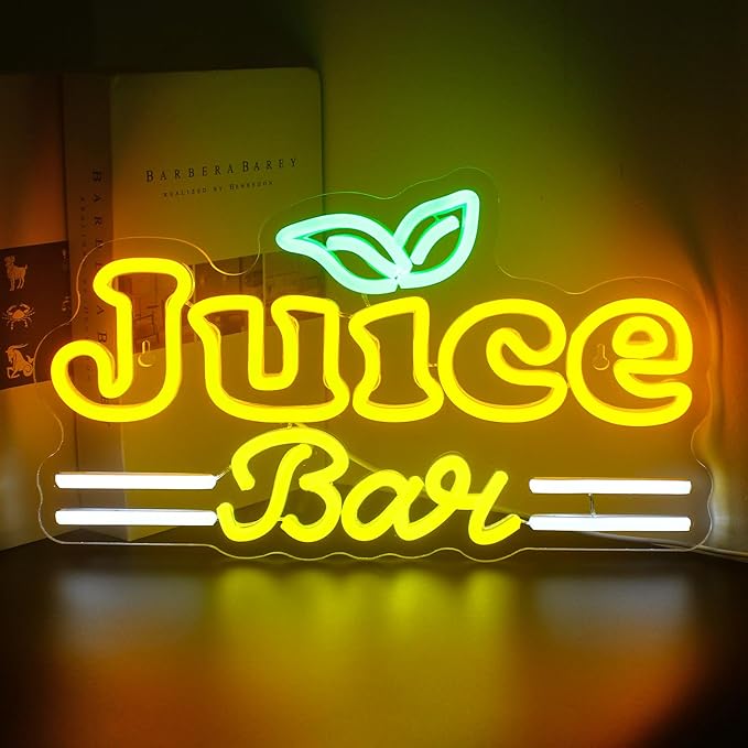 LooKLight Juice Bar Neon Sign, Bar Signs, Neon Sign by LooklightNeonSign