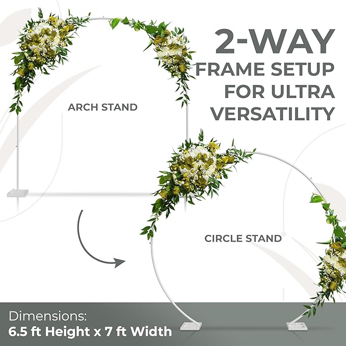 VERDEVISTA Convertible 6.5 FT Round Backdrop Stand - Image 3