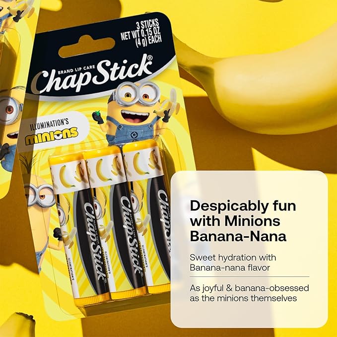 ChapStick Bulk Lip Balm, Minions Banana-Nana, Party Favors - Image 2