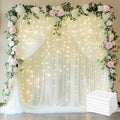 Fomcet Tulle Backdrop Curtains Ivory 30FT X 10FT Tulle Curtain by Fomcet