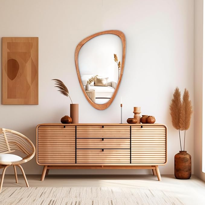 WallBeyond Asymmetrical Mirror, Irregular Wall Mirror, Wall Mirrors Decorative - Image 3