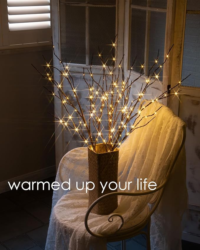 Birchlitland Lighted Branches for Vase 32in Tall 150 LED Plug in - Image 3