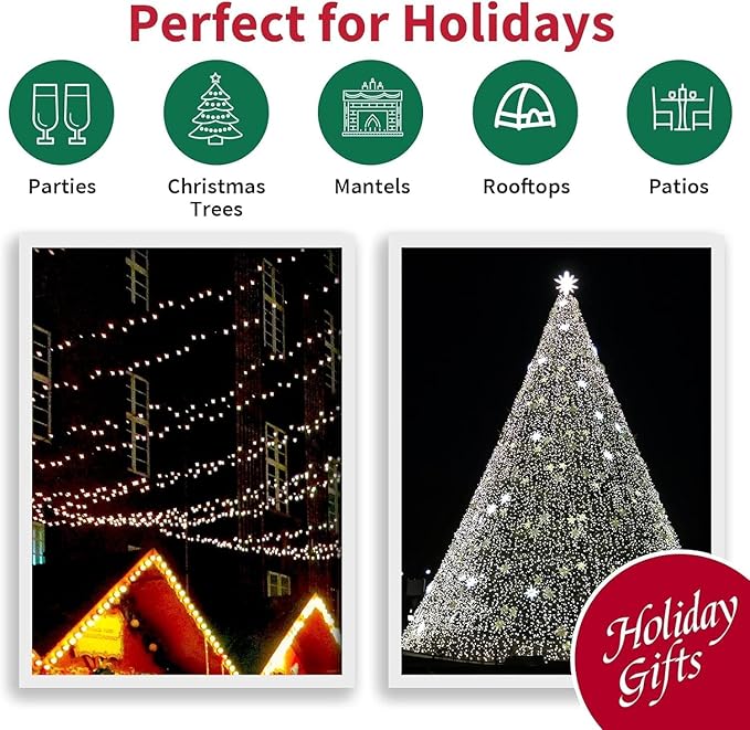 150 LED White String Lights - Image 5