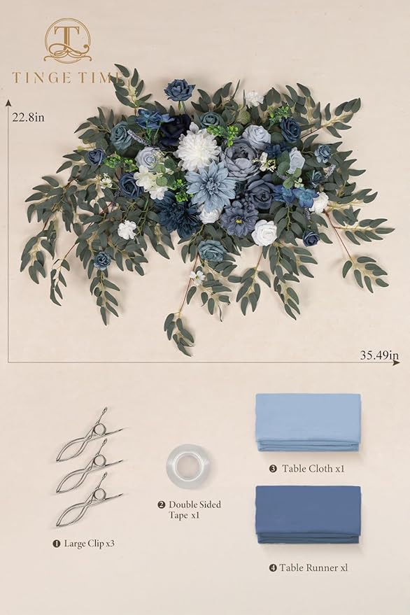 TINGE TIME Artificial Sweetheart Flower Swag - Image 7