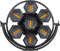 JUNMAN 7 Head Led Retro Background Effect Light DJ Disco Stage Lights 1pc Pack by JUNMAN