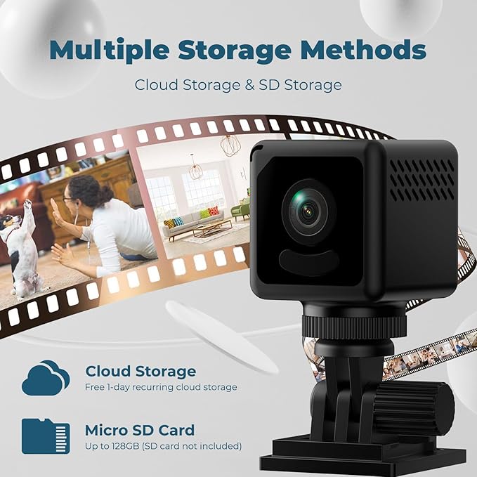 Mini Security Camera, 4K WiFi Wireless Camera Small Portable HD Nanny Cam - Image 7