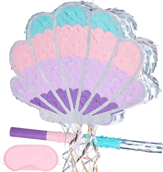 Wernnsai Mermaid Seashell Piñata by WERNNSAI