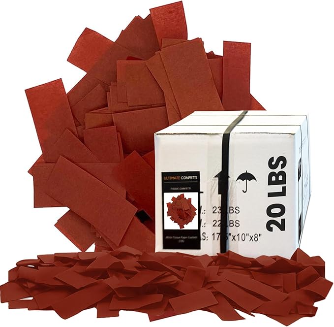 Ultimate Confetti, Maroon Biodegradable Confetti by UltimateConfetti