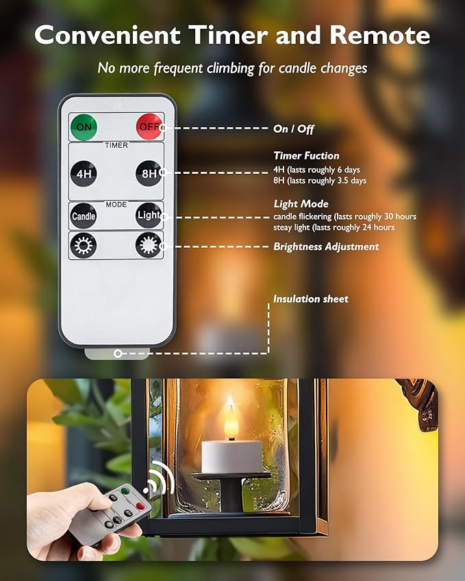 Homemory Rechargeable Tea Lights Flameless Candles - Image 7
