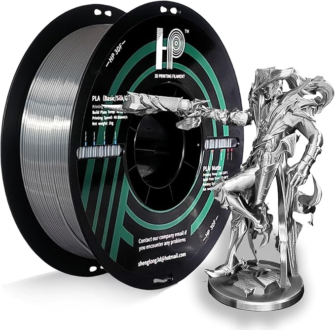 PLA Filament, Silk PLA, 3D Printer Filament, PLA Filament 1.75mm Dimensional by HP3DF