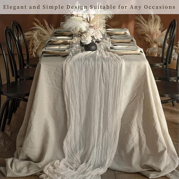 20 Pack Rose Brown Cheesecloth Table Runner 10FT Rustic Gauze Fabric Cheese - Image 7