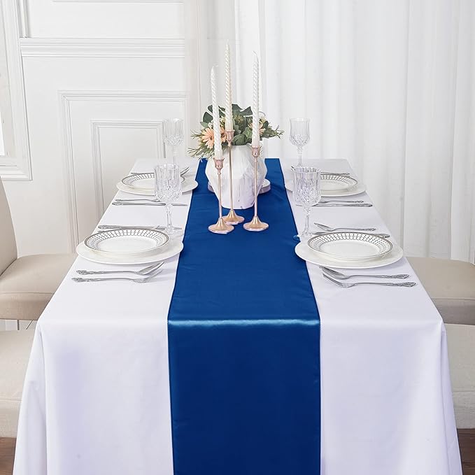 12Pack Table Runner 12 x 108 Inches Satin Silk Table Runner - Image 7