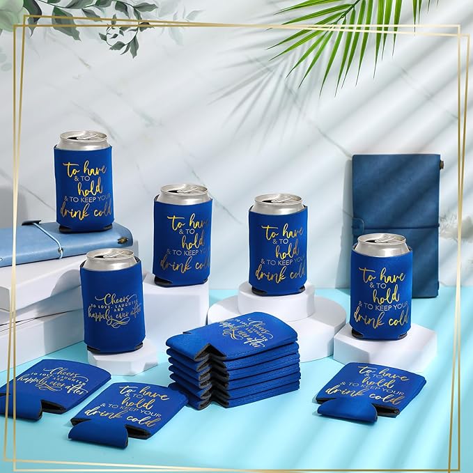 50 Pieces Wedding Can Cooler Bulk Engagement Party Favors - Image 2