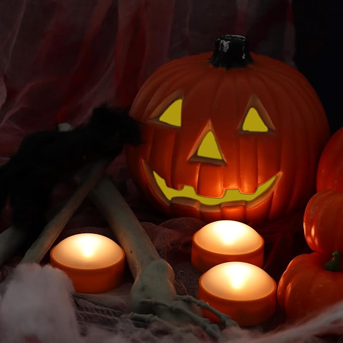 LED Pumpkin Lights with Remote and Timer, Battery Operated Bright Flickering - Image 7