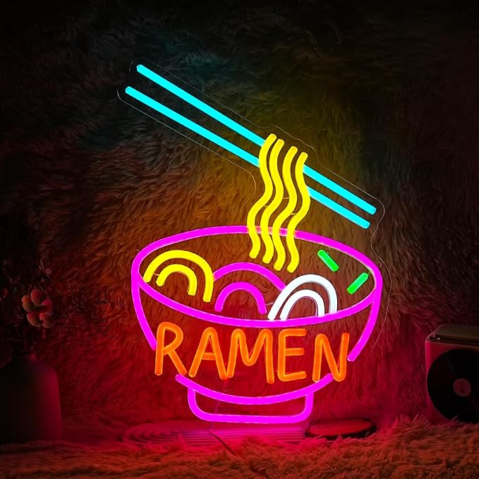 Ramen Neon Sign Dimmable LED Ramen Neon Light by LIUOZHTEALEDNEONSIGN