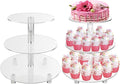 3 Tiers Round Cupcake Stand, Acrylic Cake Tower Stand Holder Macaron Display by Ufurty