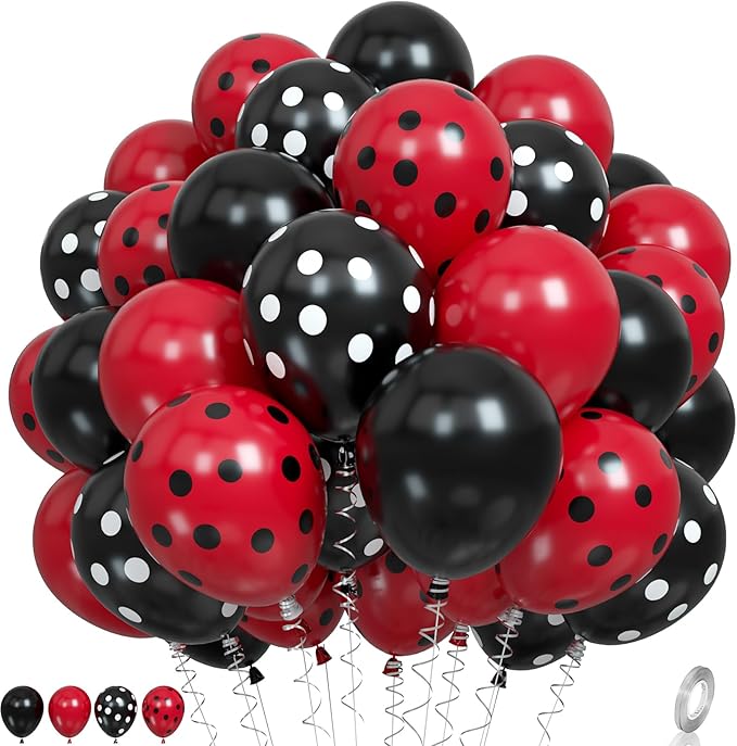 Ladybug Balloons by Paready