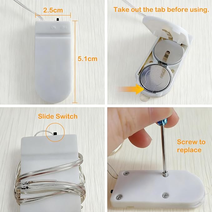 ZNYCYE Fairy Lights Battery Operated, 24 Packs 9.8FT 30LEDs+ 6 Replacement - Image 5