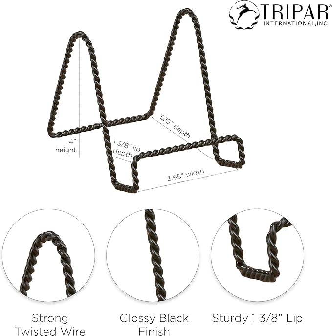 Tripar Decorative Twisted Wire Stand, Photos & More - Image 3