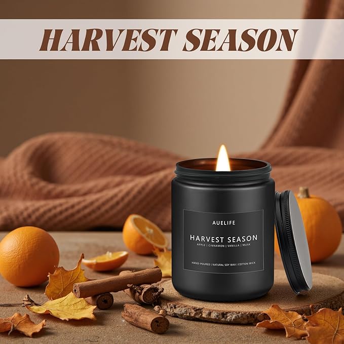 Fall Candle - Harvest Season Scented Candles, Fall Soy Candle - Image 4