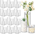 Nuogo 36 Pcs Plastic Cylinder Vases Tall Clear Flower Vases by Nuogo