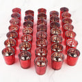 Red Mercury Glass Tea Light Holders Set of 36 by BTGLLAS
