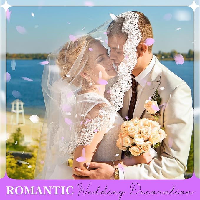 2500 PCS Purple and White Hydrangea Petals 100% Natural Real Flower Petals - Image 5