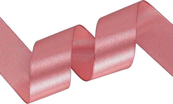 Rose Gold Satin Ribbon 1 inch X Continuous 100 Yards, Single Face Polyester - Image 2