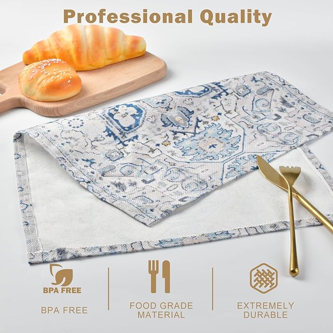 Snycler Table Runner Boho Table Runners Vintage Elegant Farmhouse Table Center - Image 2