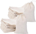 Tatuo 200 Pack Muslin Bags Burlap Drawstring sachet Bags Multipurpose Canvas by Tatuo