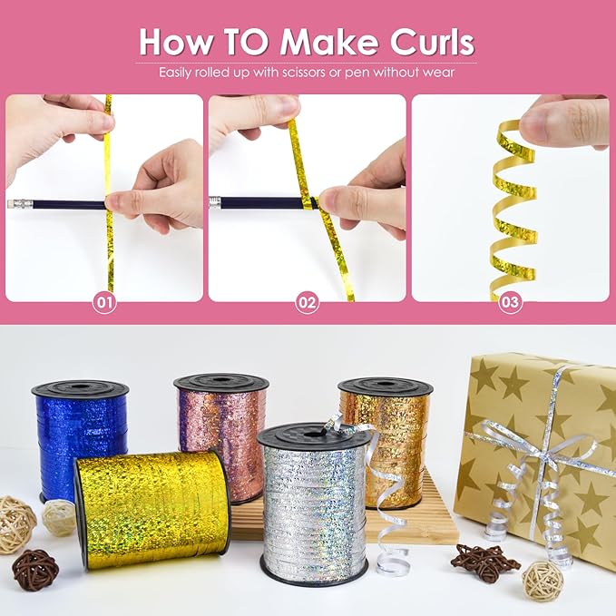 Pink Curling Ribbon - Image 3