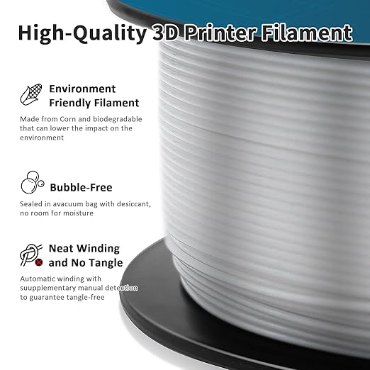 Geeetech Clear PLA Filament 1.75mm, Excellent Transparency, Neatly Wound 3D - Image 5