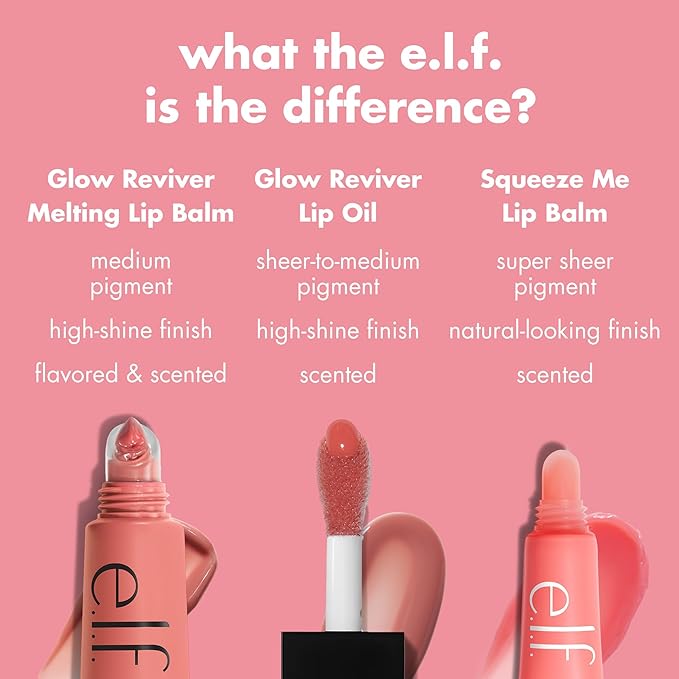 e.l.f. Glow Reviver Melting Lip Balm, Hydrating Tinted Lip Balm - Image 6