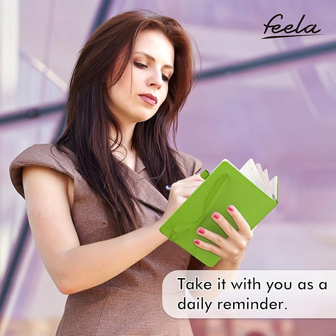 feela 5 Pack Notebooks Journals Bulk, Hardcover Notebook Classic Ruled Lined - Image 6