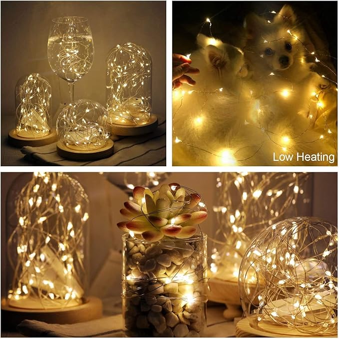 20 Pack Fairy Lights Battery Operated 7ft 20 LED Mini Fairy String Lights - Image 3
