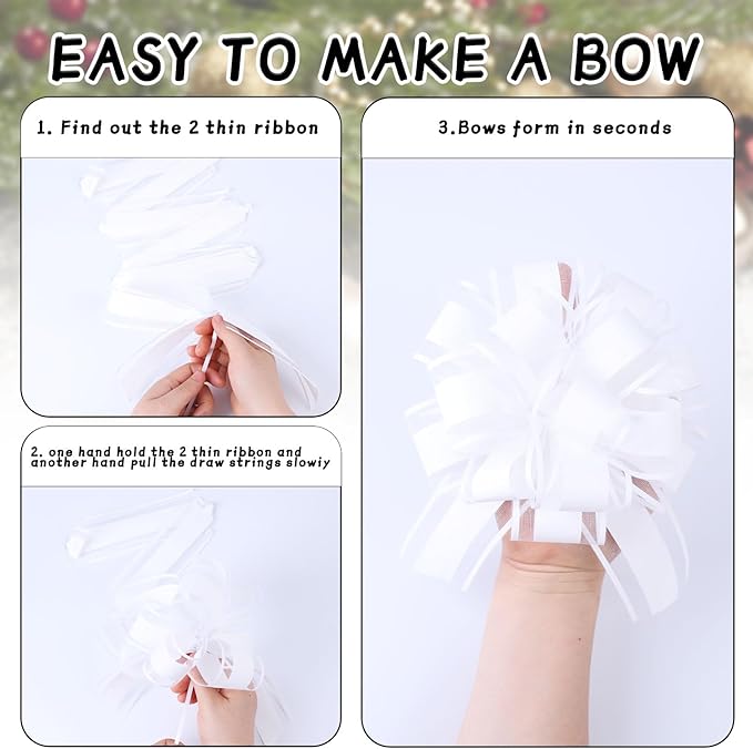 6Pcs 6inch Pull Bow Gift Wrapping, Pull Bow - Image 2