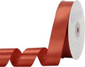 Copper Satin Ribbon 1 inch X Continuous 50 Yards, Single Face Polyester Ribbon by Kryvusribbon