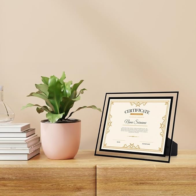 Rempry 8.5x11 Picture Frame Set of 12, Vertical or Horizontal Tabletop Display - Image 7
