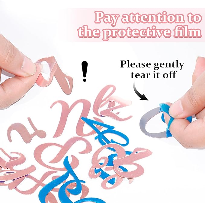 126 PCS Custom Name Cake Topper Acrylic Letters DIY Personalized A-Z & 0-9 - Image 4