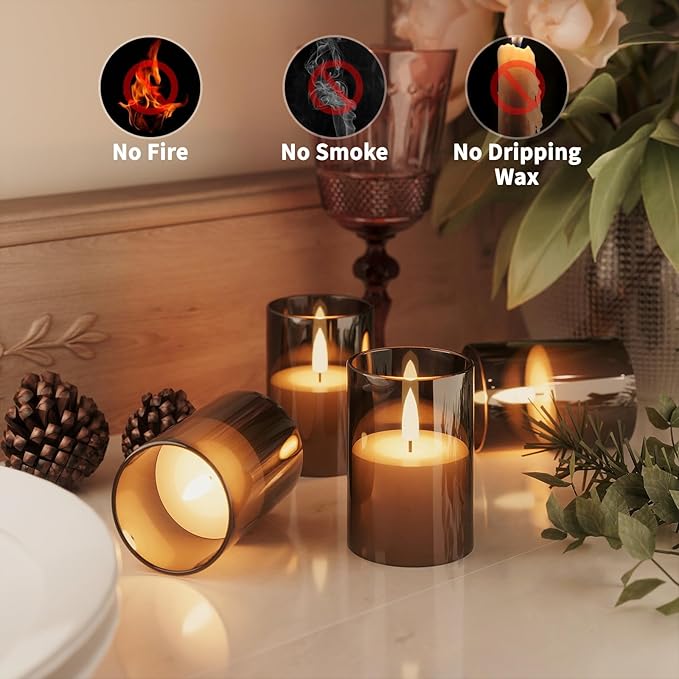 12Pack Flickering Flameless LED Candles - Image 2