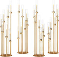 46.5'' Floor Candelabra 7 Arms Floor Candle Holders by foriy