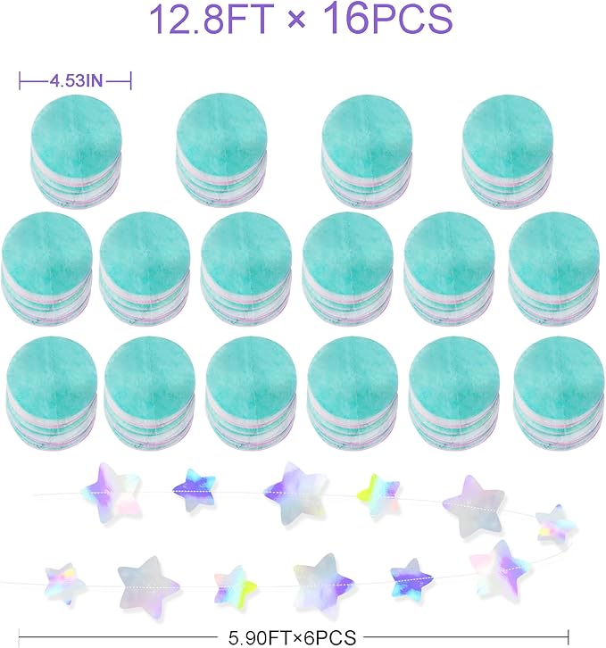 205Ft Pastel Party Decorations Circle Dot Backdrop Streamer Pastel Tissue Paper - Image 2