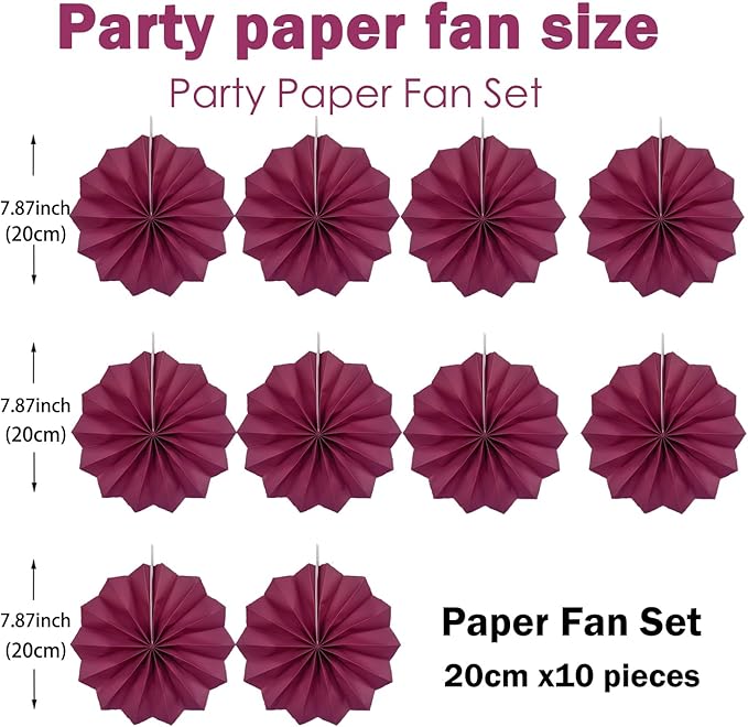 Red Party Decorations, Paper Decorations - Image 2