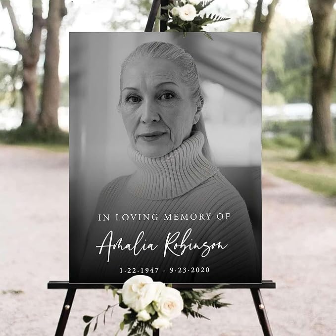 Personalized Funeral Welcome Signs, Celebration Of Life Yard Sign, Celebration - Image 3